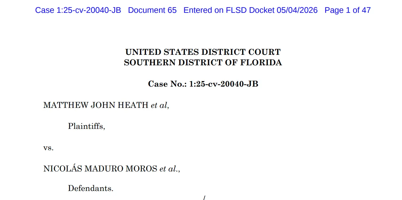 El expediente judicial que desarmó el secuestro de Matthew Heath a manos de la cúpula chavista